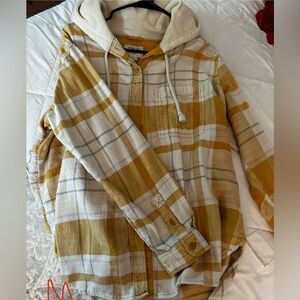 American eagle hooded flannel